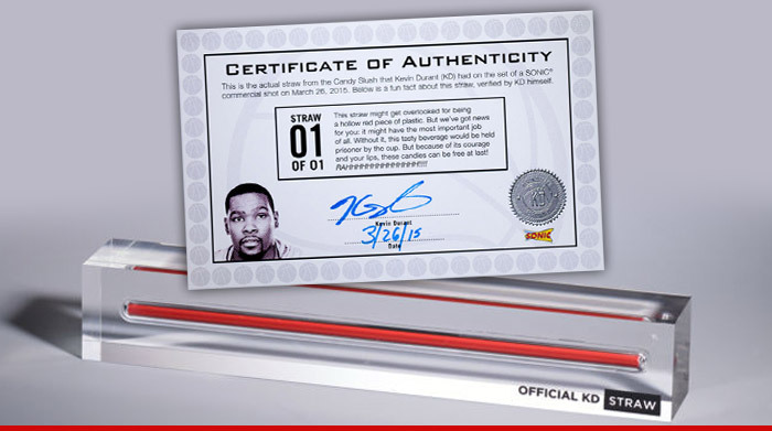 Kevin Durant -- Wanna Suck Like Me? ... Buy My Used Straw!