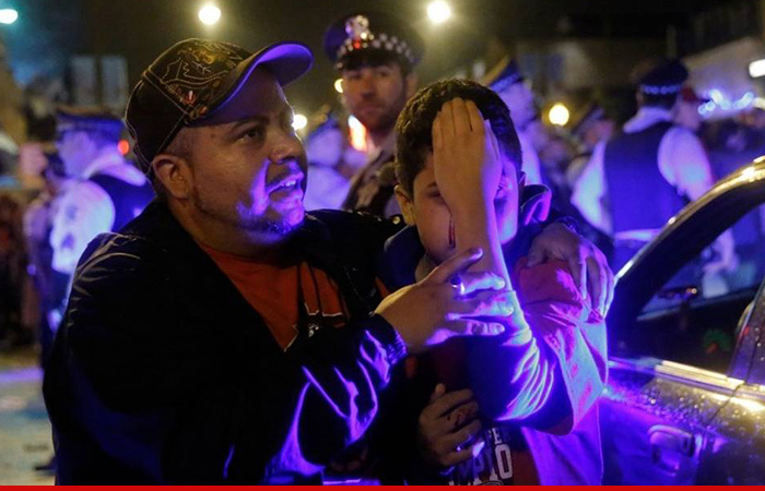 Chicago Blackhawks -- Kid Smacked with Bottle ... In Stanley Cup Melee