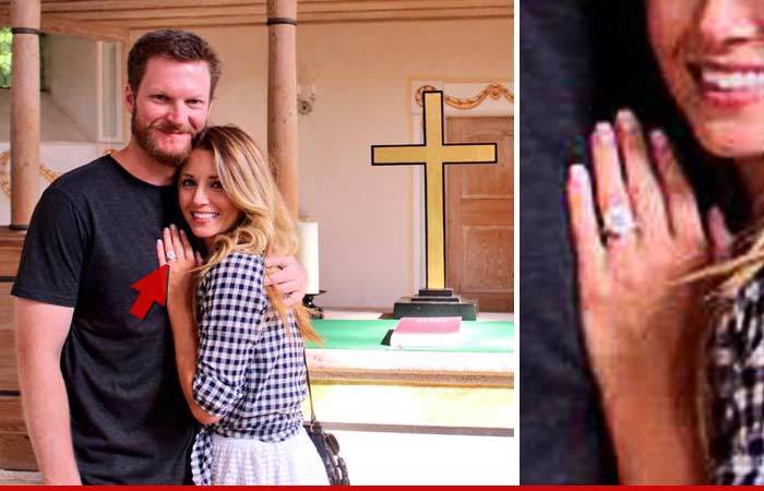 Dale Earnhardt Jr. -- Lures New Crew Chief Amy Reimann ... with Giant Diamond Ring!!