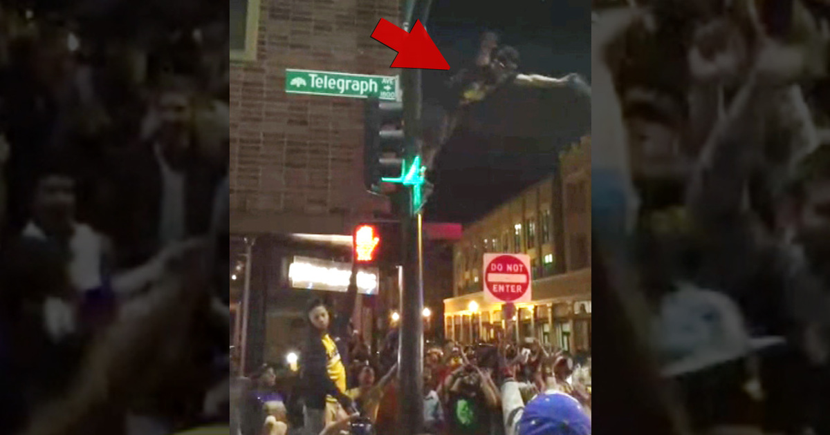 Golden State Warriors -- Street Fights and Death Defying Jumps ... In Victory Celebration