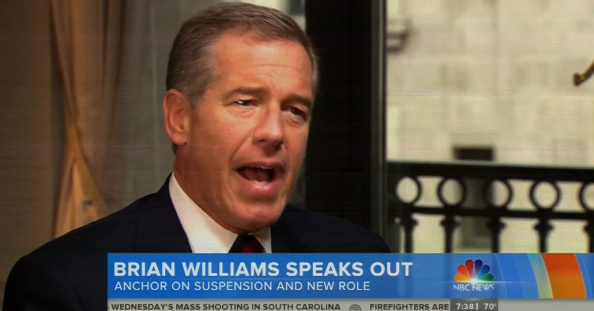 Brian Williams -- Deception Excuse Makes No Sense (VIDEO)