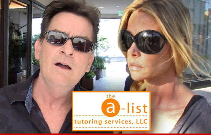Charlie Sheen And Denise Richards -- Our Kids Are Smarter than a 5th Grader ... So Now the Tutor's Suing