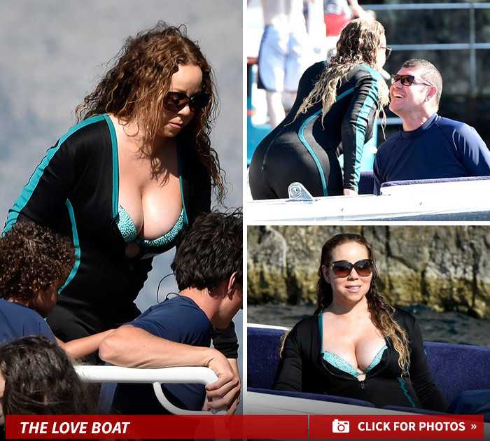 Mariah Carey to Billionaire BF -- These Boobs Float Your Boat? (PHOTOS)