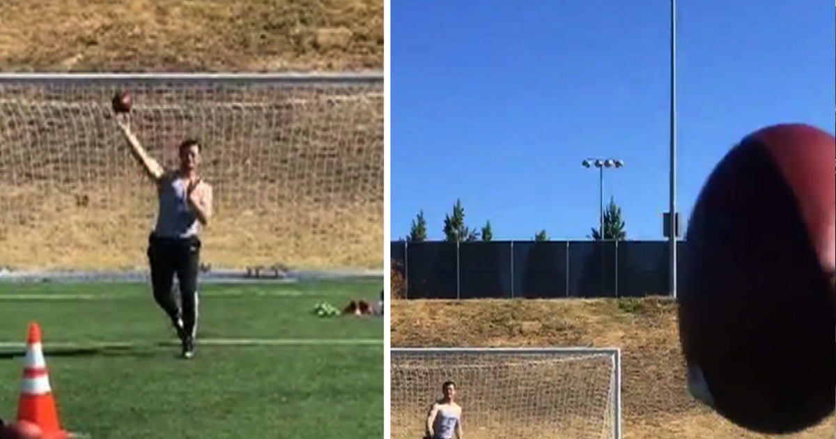 Oakland Raiders Star -- DRILLS CAMERA GUY ... During QB Workout