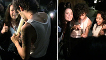 1975 Singer Matthew Healy -- Ripping Bong Hits with Fans on the Sidewalk! (VIDEO)