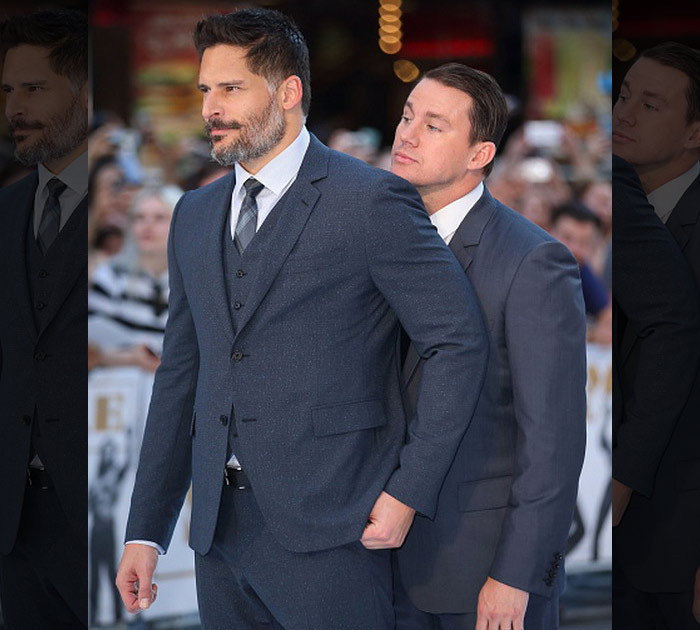 Channing Tatum & Joe Manganiello -- Gettin' Goofy At 'Magic Mike XXL' Premiere
