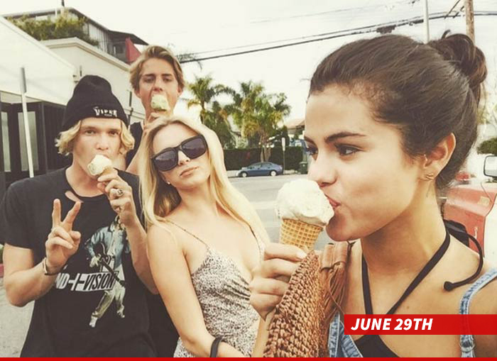Cody Simpson -- About Selena Gomez ... Sometimes a Lick Is Just a Lick
