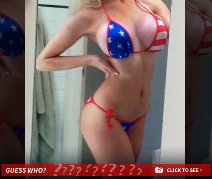 Guess Whose Stars & Stripes String Bikini -- See The Patriotic Pic!