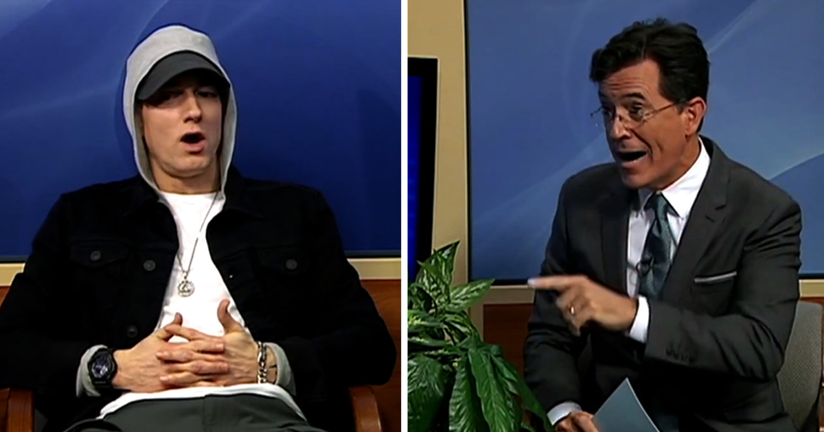 Stephen Colbert to Eminem -- I Ain't Afraid of You, Punk! (VIDEO)