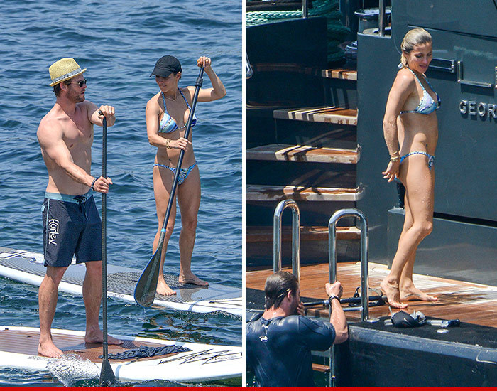 Chris Hemsworth and Elsa Pataky -- Board with Each Other (PHOTOS)