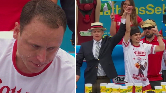Joey Chestnut -- No Longer Top Dog ... Loses Eating Competition!!