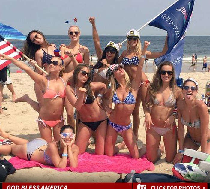 NFL Cheerleaders -- Bust Out the Bikinis ... For America