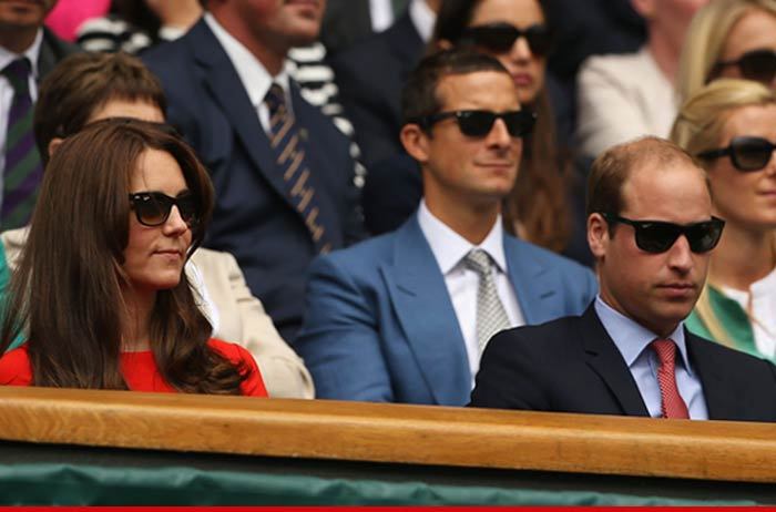 Prince William & Kate -- Best Seats at Wimbledon ... With Bear Grylls?