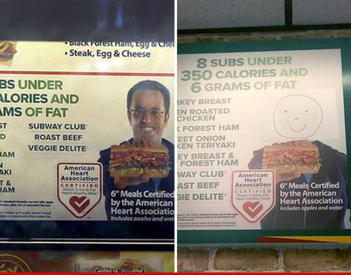 Jared Fogle -- Subway Orders All Signs Down, With a Catch ...