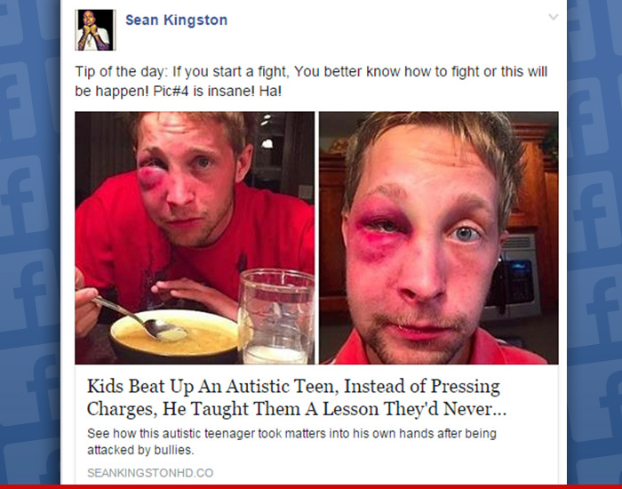 Sean Kingston -- Tip of the Day ... Don’t Pick On Autistic Kids