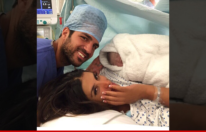 Soccer Star Cesc Fàbregas -- Cougar Girlfriend Gives Birth To Adorable Baby