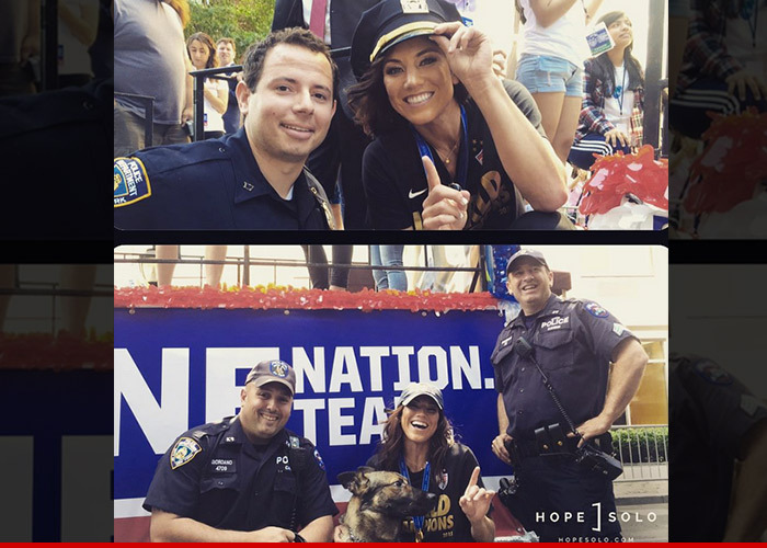 Hope Solo -- Cops Love Me ... When I'm Not Trying to Fight 'Em!