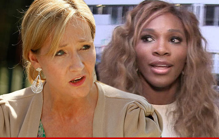 J.K. Rowling -- DESTROYS SERENA WILLIAMS HATER ... She's Beautiful, You Moron!