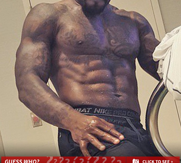 Guess Whose Shredded Stomach -- See The Dripping Wet Dude!