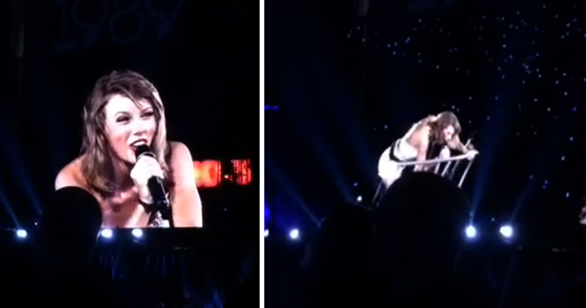 Taylor Swift -- Scary Stage Malfunction Video ... I Might Have To Jump