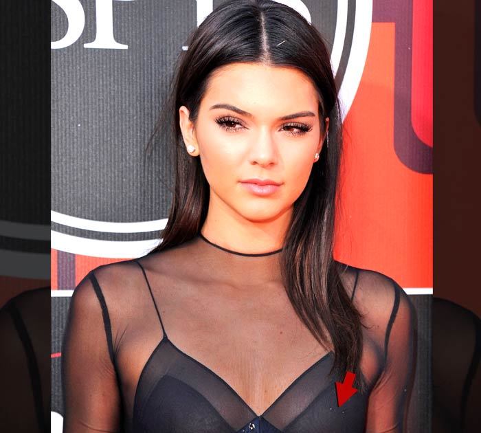 Kendall Jenner -- I Got a New Accessory ... Nipple Ring!!! (PHOTO)