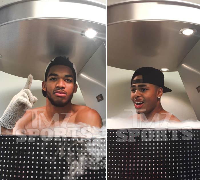 Top NBA Rookies -- Mayweather Gave Us The Cold Shoulder ... In Cryo-Training