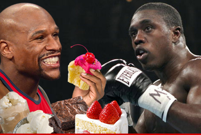 Floyd Mayweather -- ON THE FAT KID DIET ... For Berto Fight