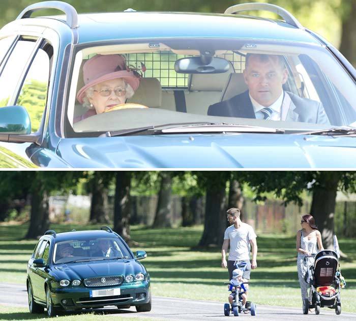 Queen Elizabeth -- Guilty of DWQ ... Driving While the Queen (PHOTO)