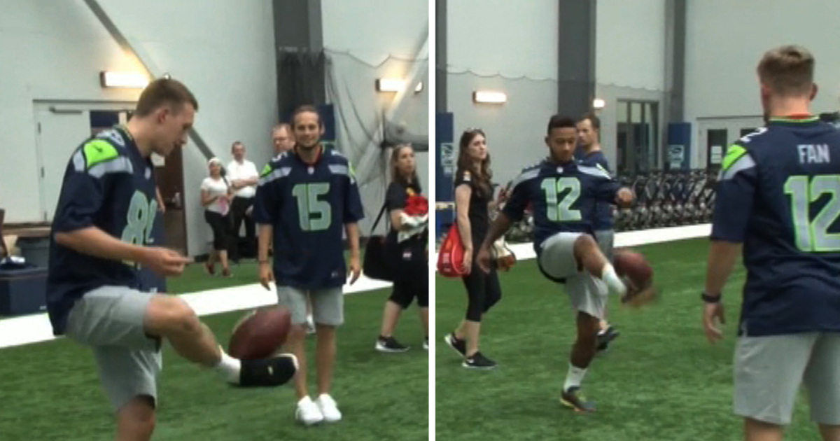 Manchester United -- Crash Seahawks Facility ... Terrible Passers, Amazing Jugglers