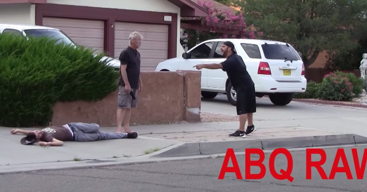 Crazy Road Rage Knockout  – 'Your Ass Is Grass, Dude' (VIDEO)