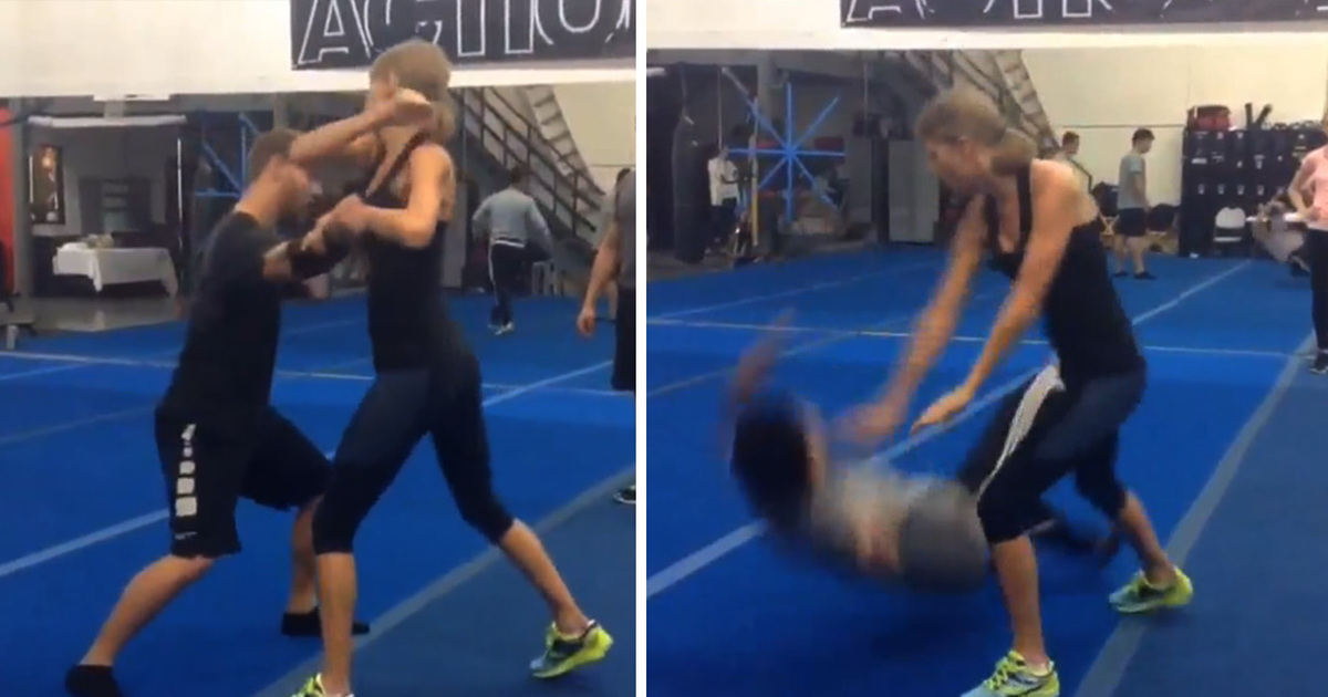 Taylor Swift -- Terrible MMA Fighter (Video)
