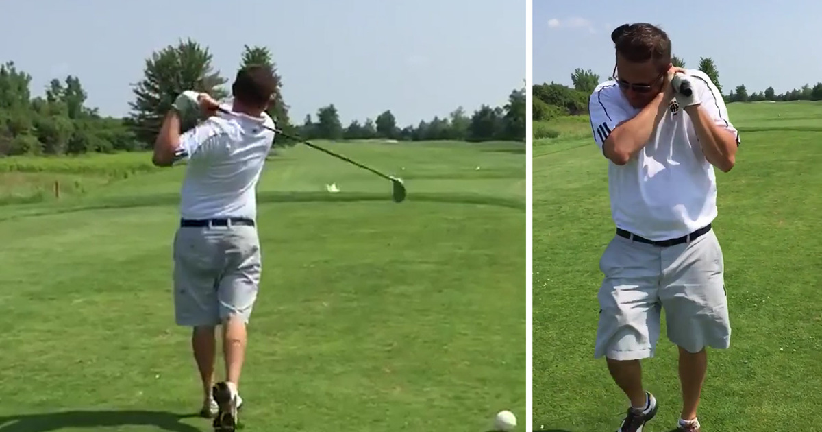 Golfer Gets a Birdie ... And Kills It (VIDEO)