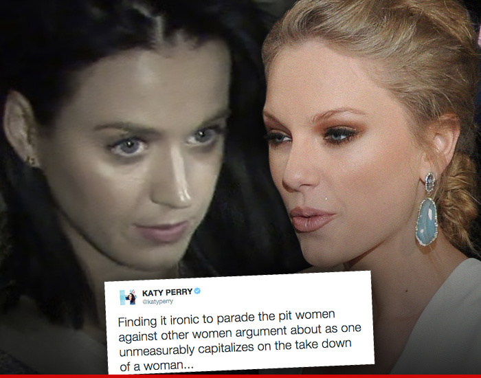 Katy Perry -- Taylor Swift Is a Hypocrite … When it Comes to Girl-On-Girl