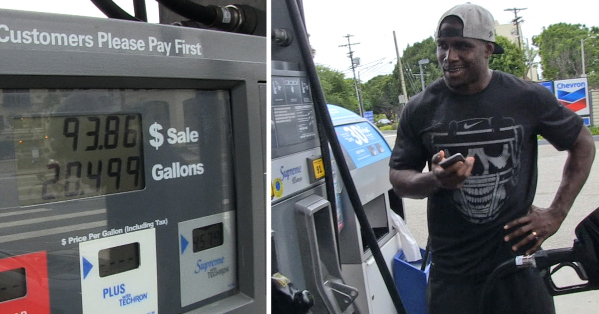 Reggie Bush -- My Rolls-Royce Is Killing Me ... At the Gas Pump (VIDEO)