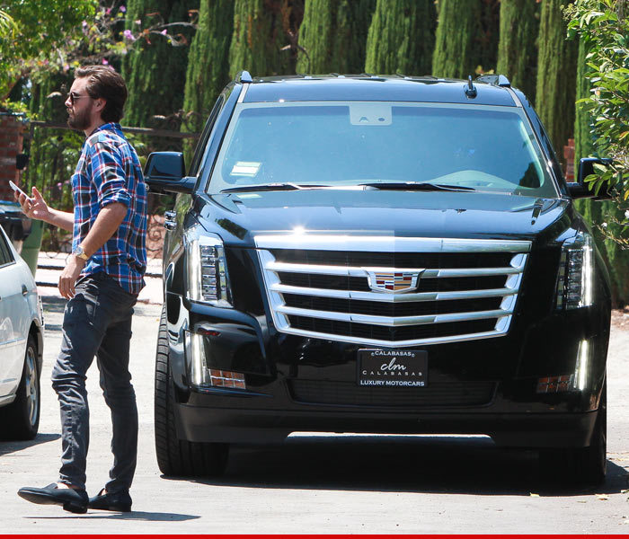 Scott Disick, Kourtney Kardashian -- Together Again Briefly ... for the Kids
