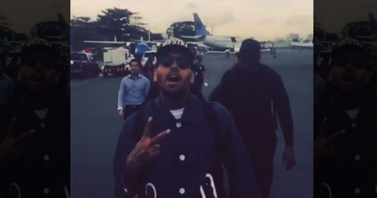 Chris Brown -- Peace, Philippines ... I'm Outta Here! (VIDEO)