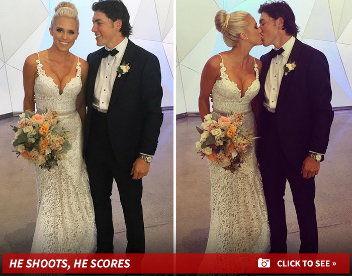 NHL's T.J. Oshie -- Marries Smokin' Hot Blonde (Pics)