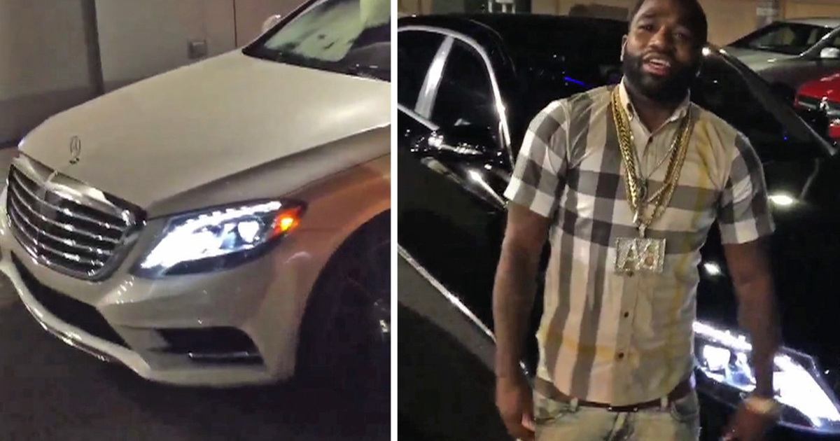 Adrien Broner -- Flosses New Benz and Maybach