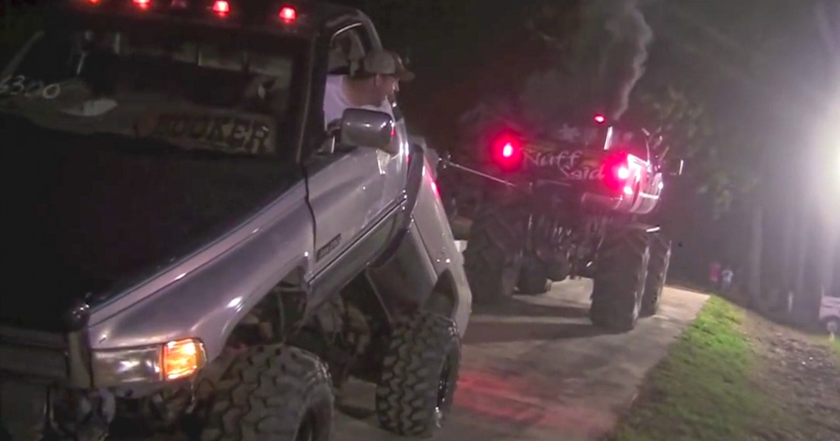 Pickup Truck Bends In Half