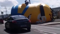 'Despicable' Movie Promo -- Giant Minion Attacks Drivers