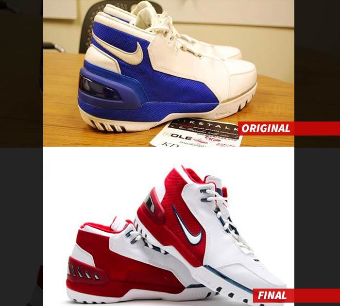 LeBron James -- First Draft of Signature Shoe ... Total Nike FAIL (PHOTOS)