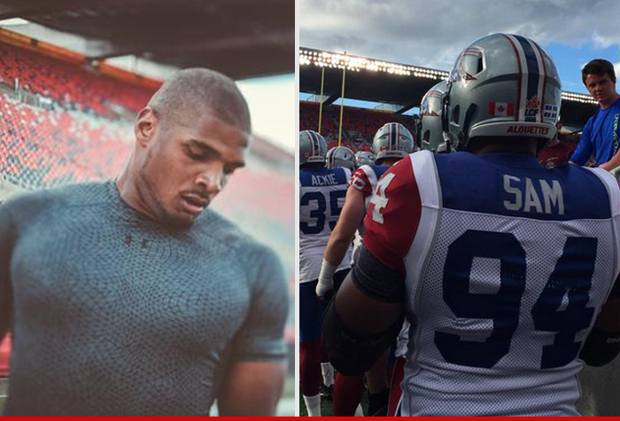 Michael Sam -- I'm a Pro Now! Sees First CFL Action