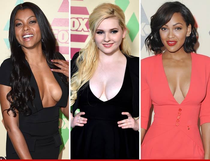 Taraji P. Henson, Abigail Breslin and Meagan Good -- Watch FOX ... We're the Breast Network!