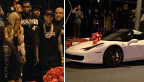 Kylie Jenner -- Forget the Used Mercedes ... Gets a Sick Birthday Ferrari From Tyga (VIDEO)