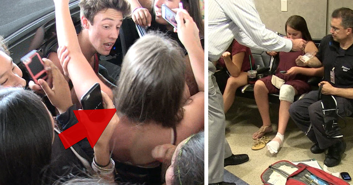 Vine Star Cameron Dallas -- Driver Runs Over Teen Fan's Foot ... Amid LAX Insanity!!! (VIDEO)