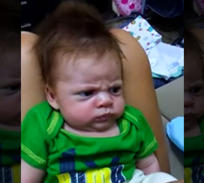 Meet The World's Angriest Baby -- One Frown That Won't Turn Upside Down