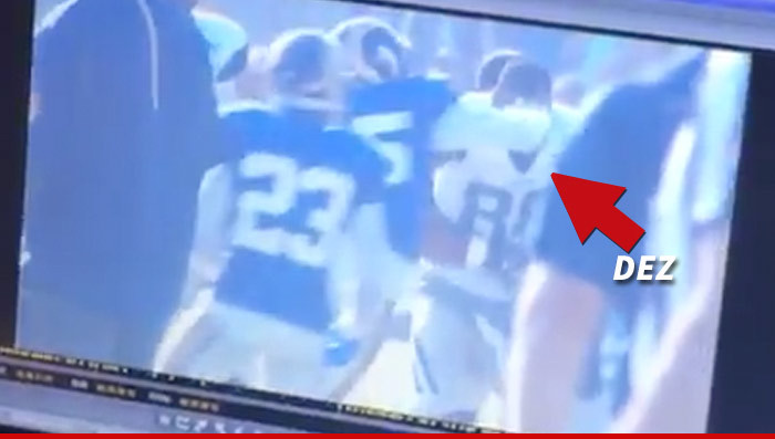 Dez Bryant -- CRACKED in the Face During Cowboys-Rams Brawl (VIDEO)