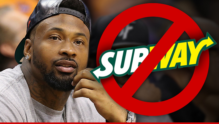 NFL's Darnell Dockett -- SUBWAY IS DEAD TO ME ... Because Of Jared Fogle