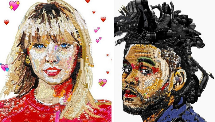 25 Celeb Emoji Portraits -- See Yung Jake's Amazing Instgram Art