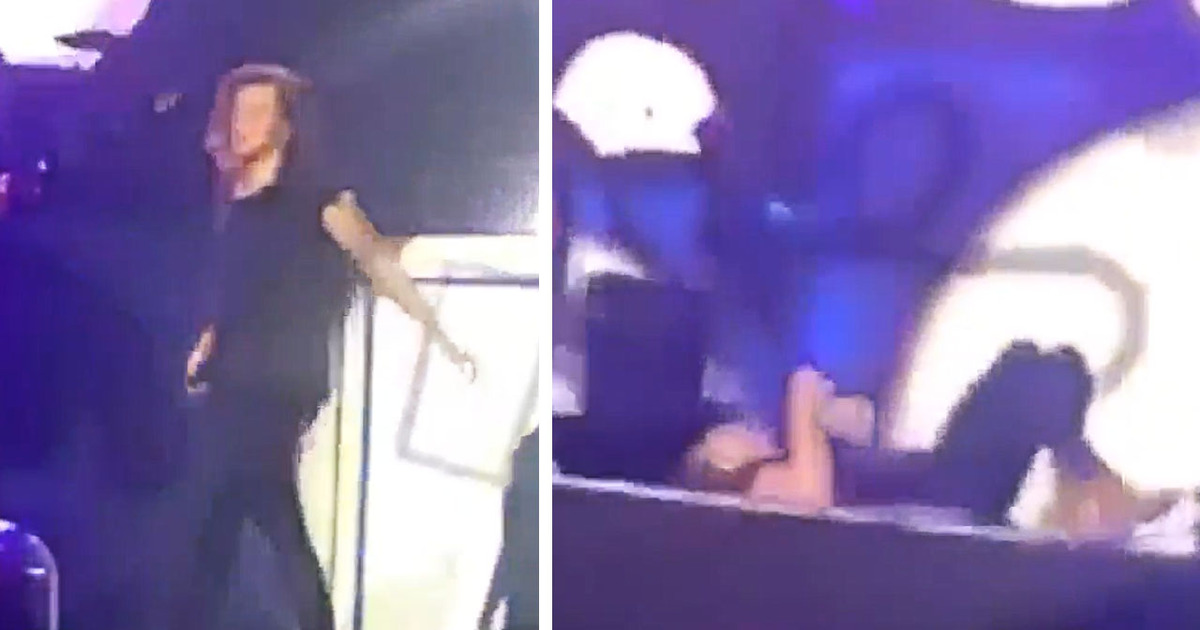 Harry Styles -- Another Epic Onstage Fall (VIDEO)